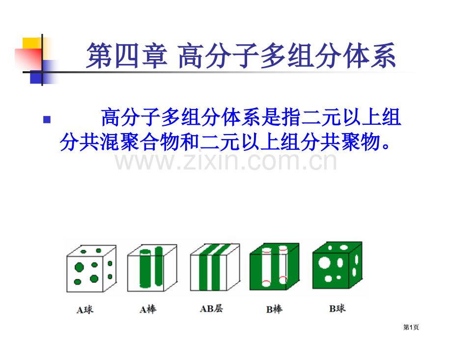 高分子物理高分子的多组分体系公开课一等奖优质课大赛微课获奖课件.pptx_第1页