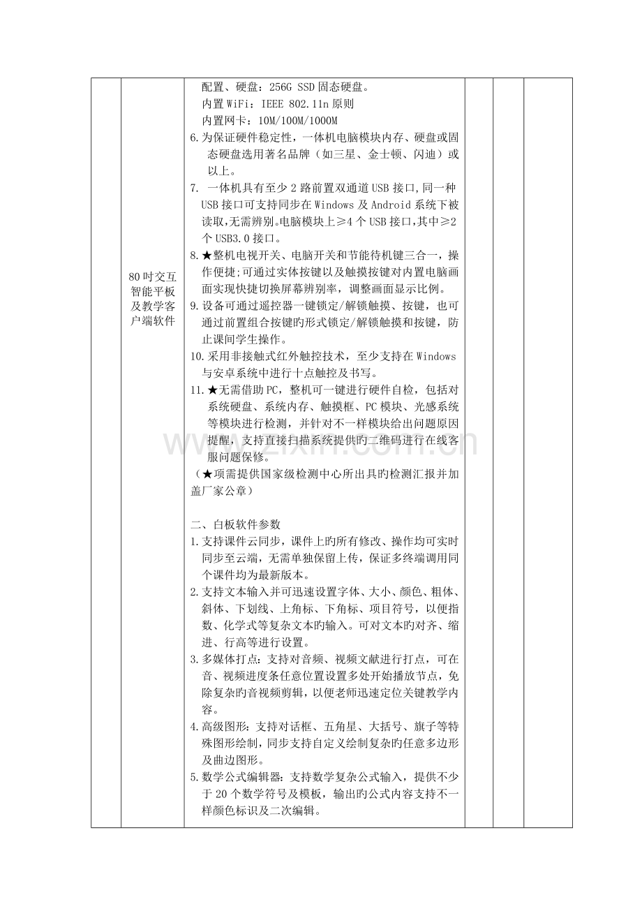 液晶触控教学一体机等设备技术参数及要求.doc_第3页