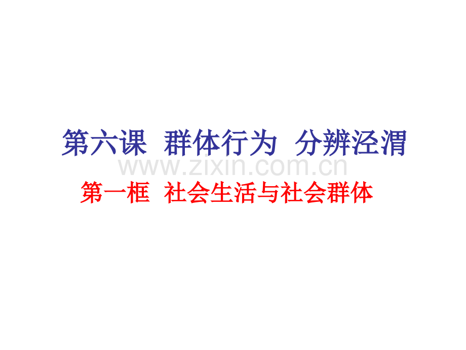 2016春沪教版思品八下第1框社会生活与社会群体.pptx_第1页