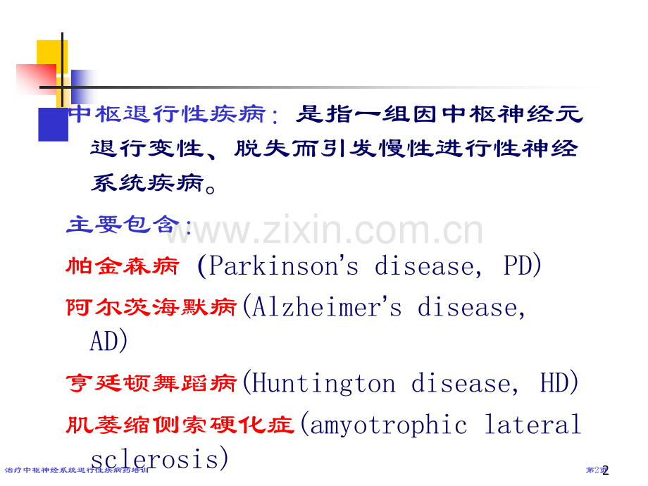 治疗中枢神经系统退行性疾病药培训专家讲座.pptx_第2页