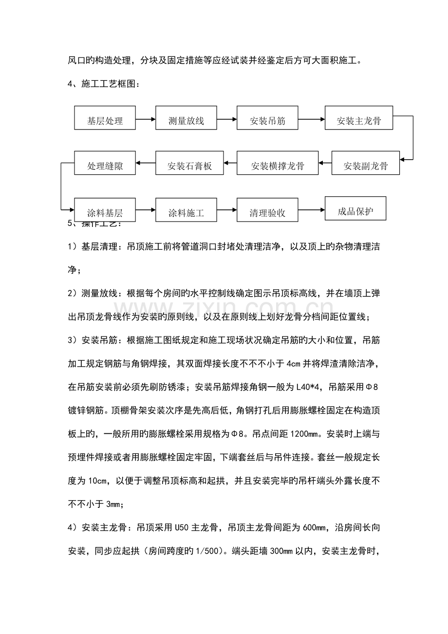 轻钢龙骨纸面石膏板吊顶工程施工工艺.doc_第2页