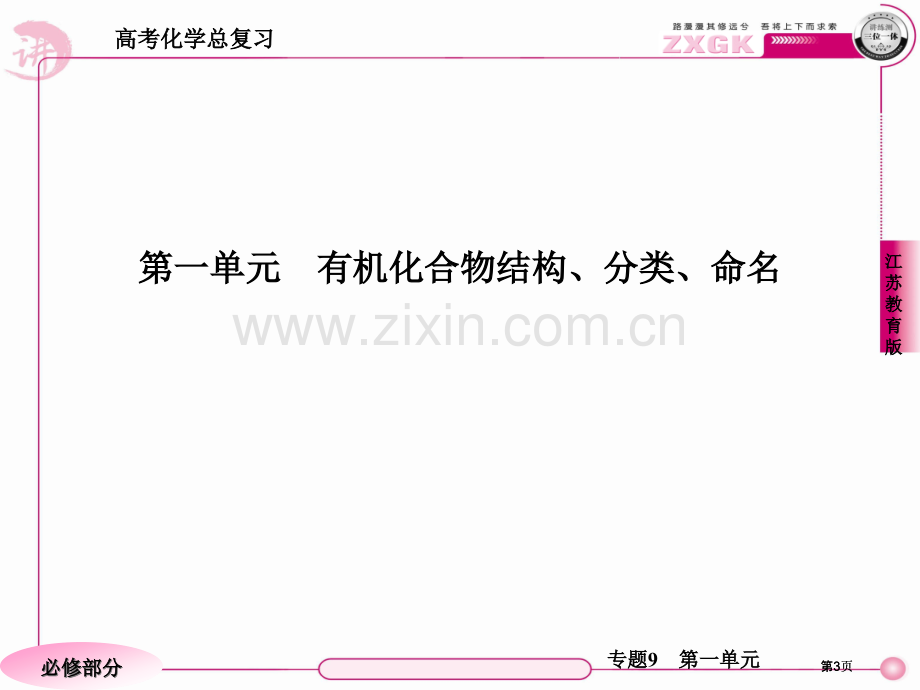 高三化学苏教版总复习有机化合物的结构分类命名公开课一等奖优质课大赛微课获奖课件.pptx_第3页