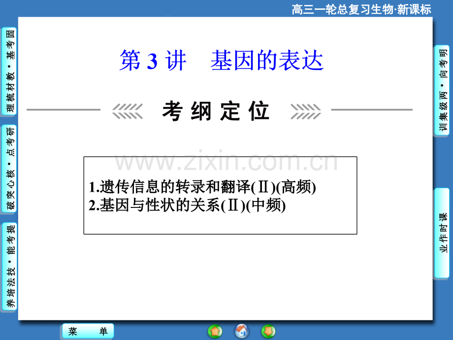 2015课堂新坐标高考生物大一轮复习配套必修2-基因的表达.pptx_第1页