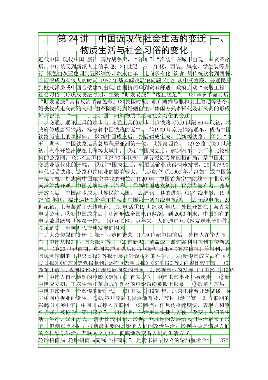 2019高考历史复习近代中国经济与近现代社会生活的变迁有答案.docx_第1页