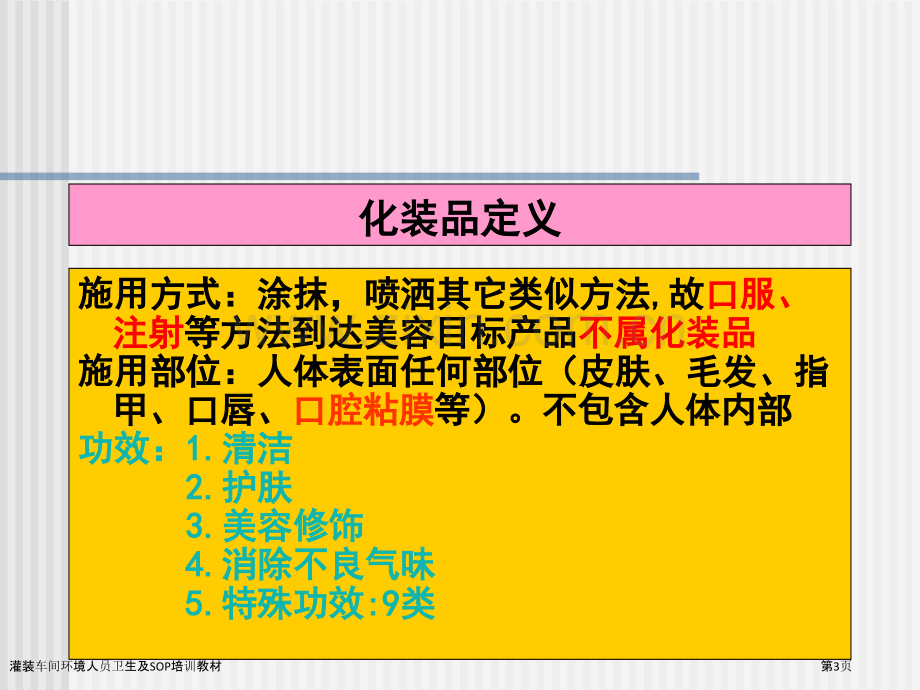灌装车间环境人员卫生及SOP培训教材.pptx_第3页