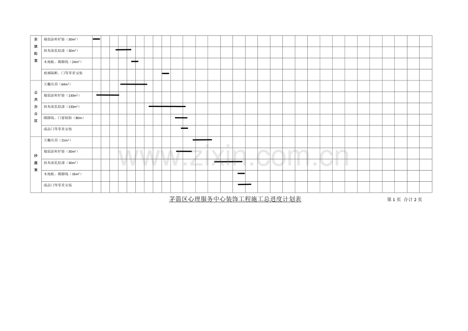 装修装饰工程进度计划表.docx_第2页