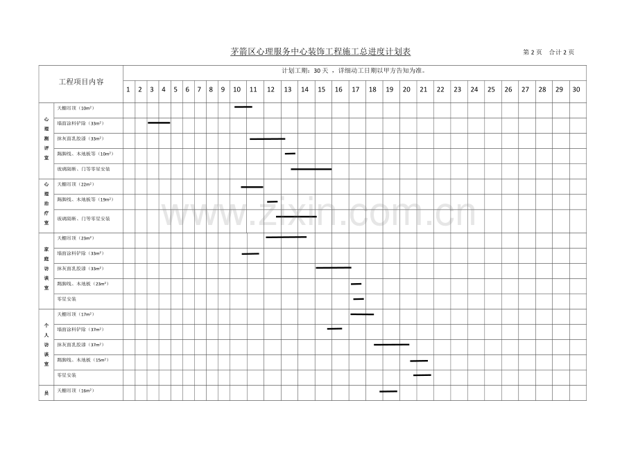 装修装饰工程进度计划表.docx_第3页