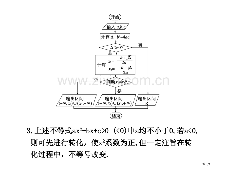 要点梳理一元二次不等式与相应的一元二次函数及一元二市公开课金奖市赛课一等奖课件.pptx_第3页