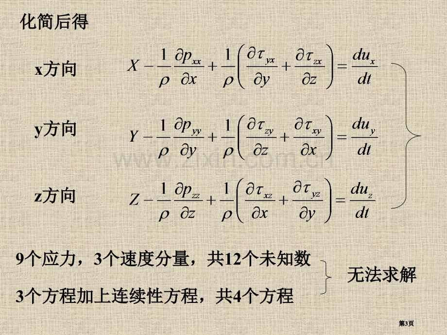 粘性流体运动微分方程了解性学习公开课一等奖优质课大赛微课获奖课件.pptx_第3页