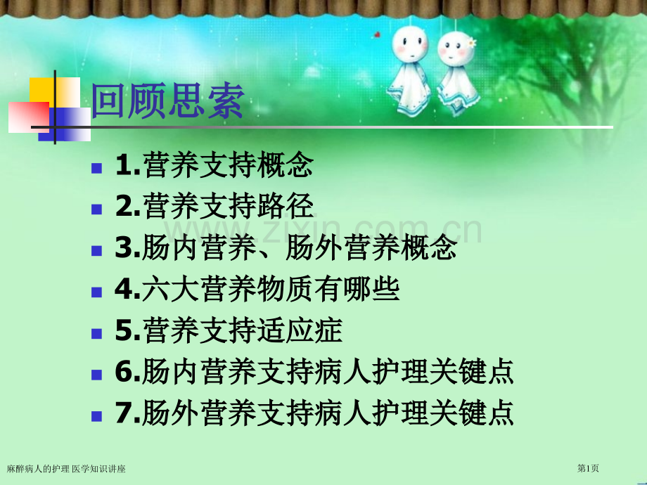 麻醉病人的护理-医学知识讲座专家讲座.pptx_第1页