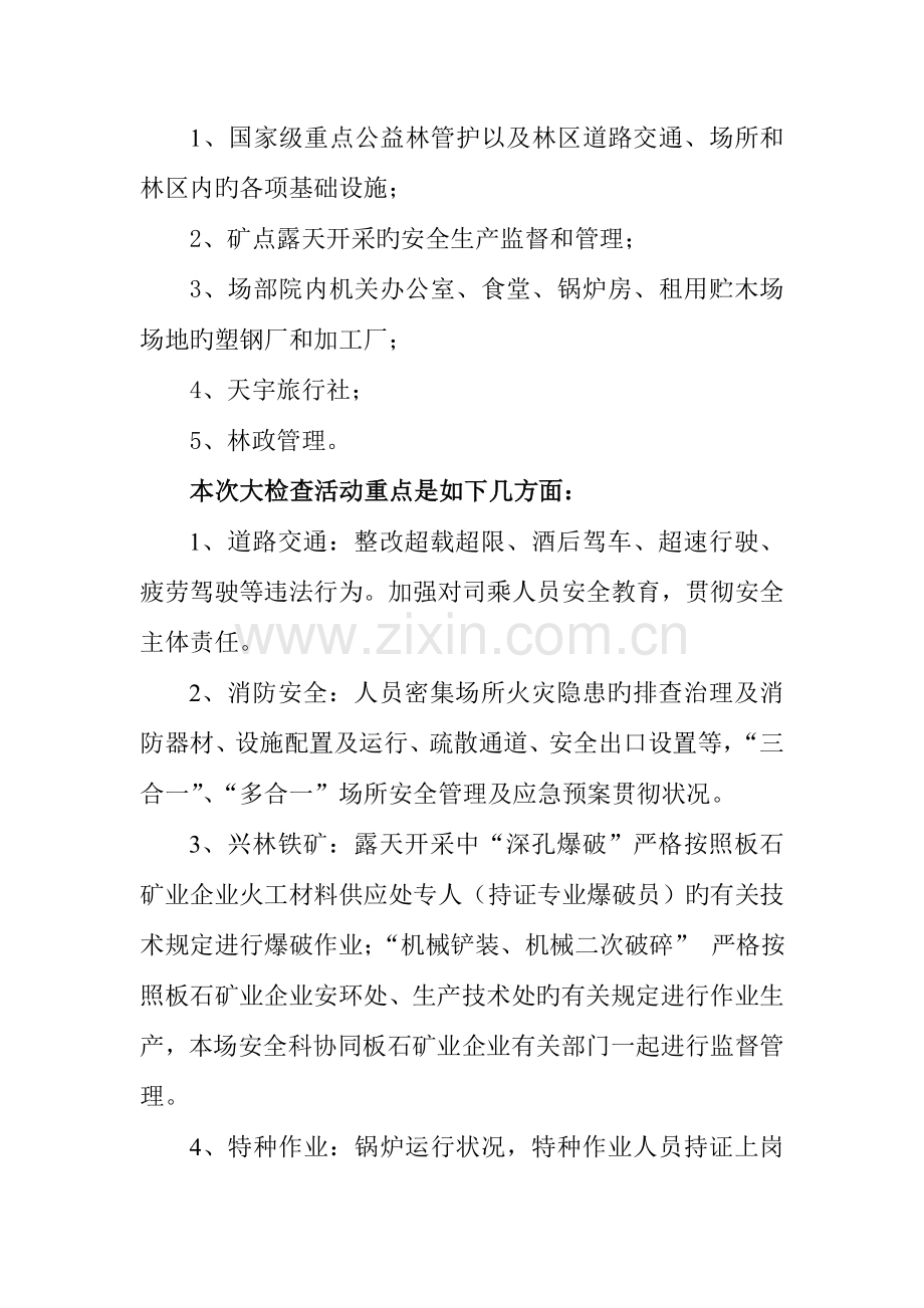 集中组织开展安全生产隐患排查整治行动方案.doc_第3页