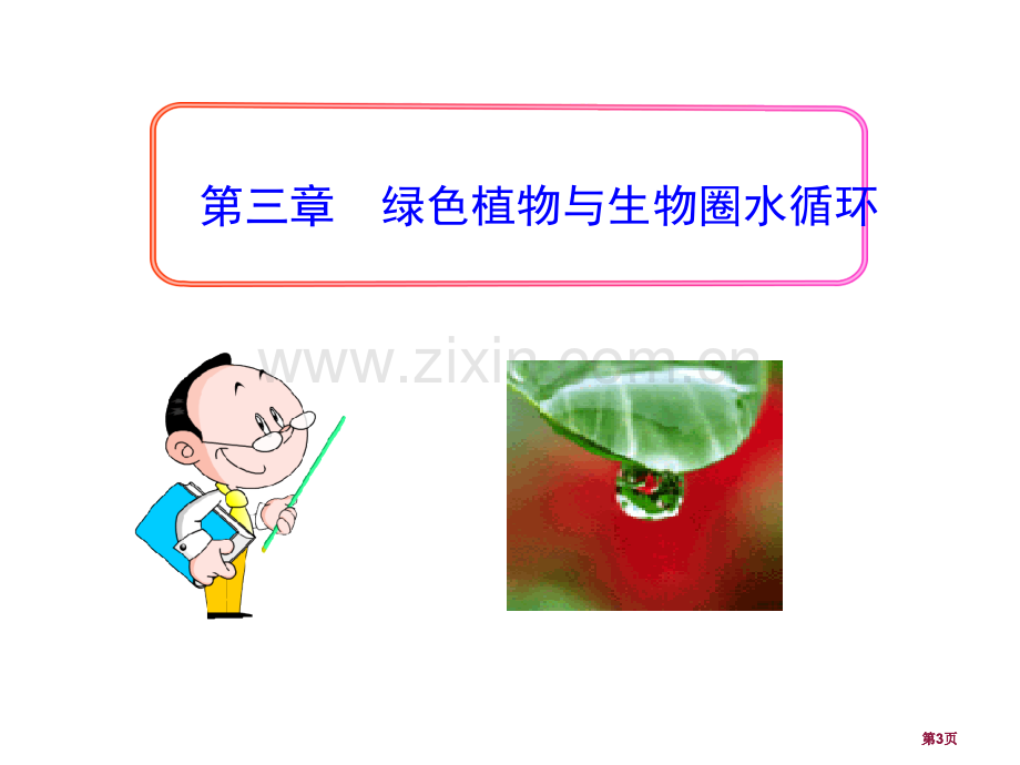 绿色植物与生物圈的水循环市公开课金奖市赛课一等奖课件.pptx_第3页