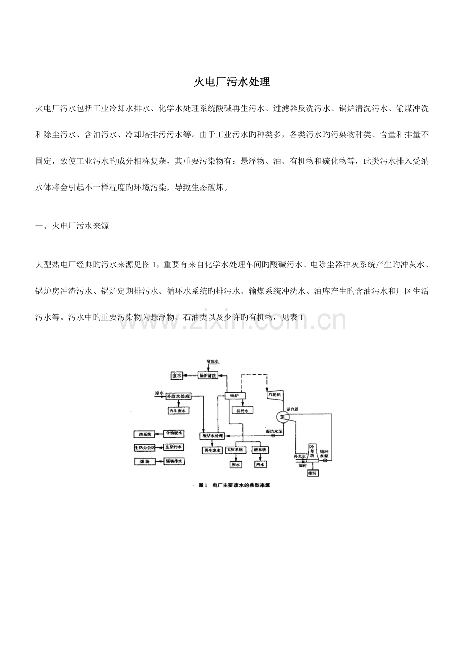 火电厂污水处理中国污水处理工程网.doc_第1页