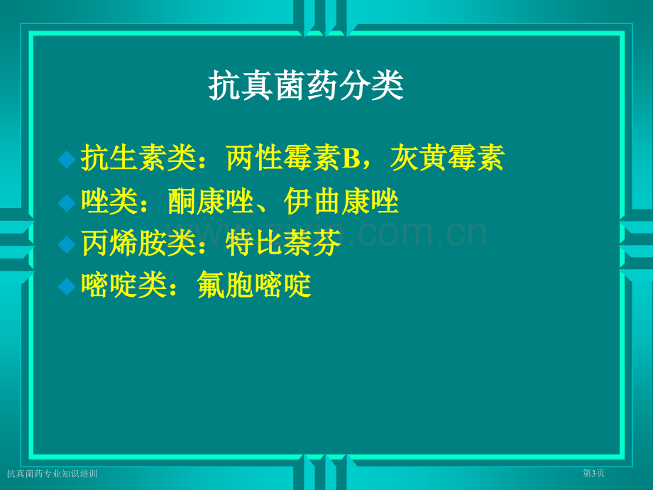 抗真菌药专业知识培训专家讲座.pptx_第3页