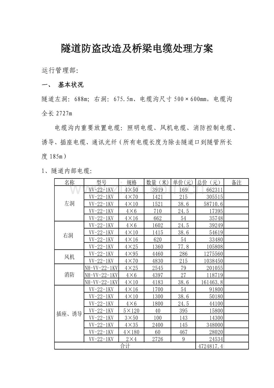 隧道防盗方案.docx_第1页