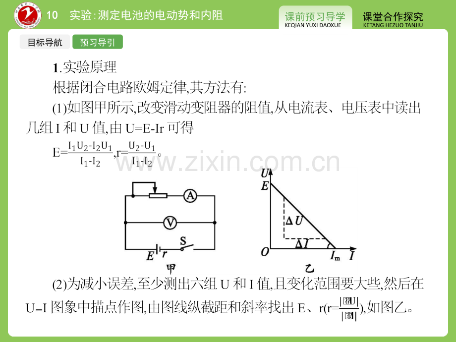 210实验测定电池的电动势和内阻共29张.pptx_第3页