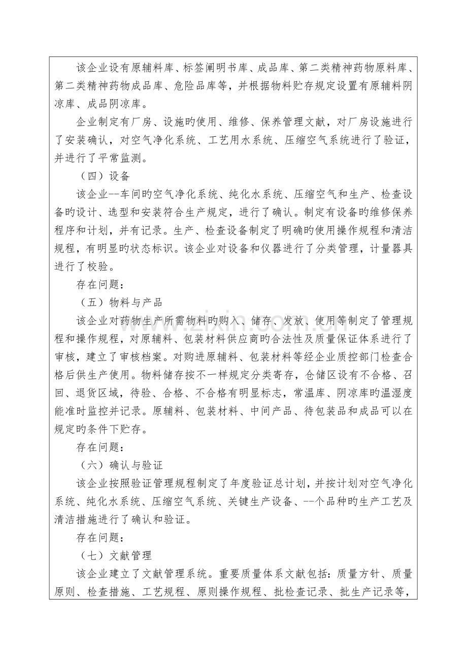 药品GMP认证检查报告.doc_第3页