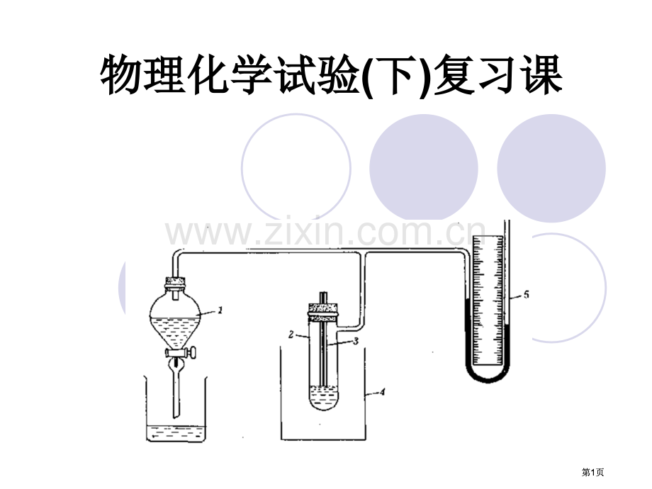 物理化学实验下复习课公开课一等奖优质课大赛微课获奖课件.pptx_第1页