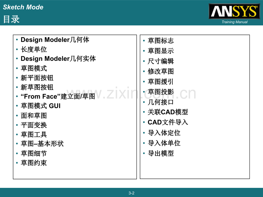 -ANSYS-WORKBENCHDesignModeler建模模块草图模式.pptx_第2页