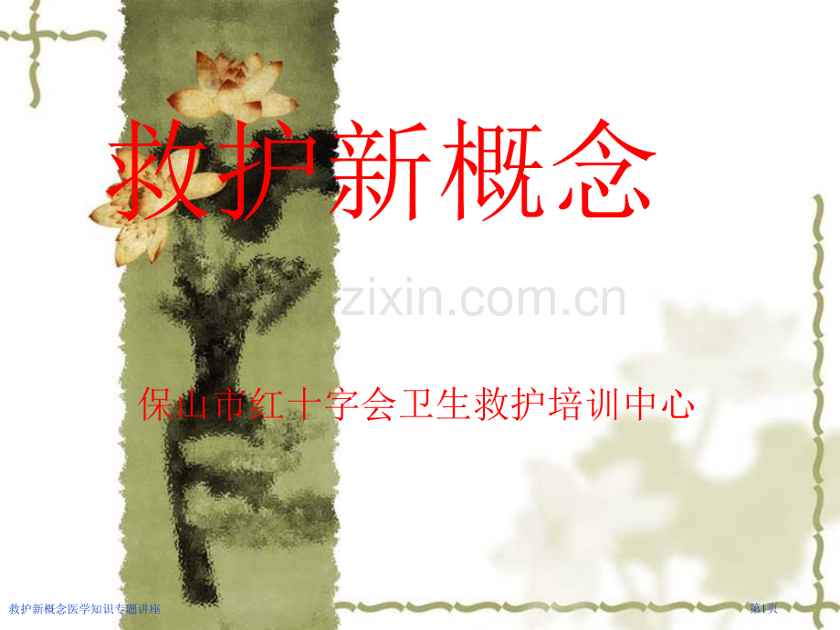 救护新概念医学知识专题讲座专家讲座.pptx_第1页