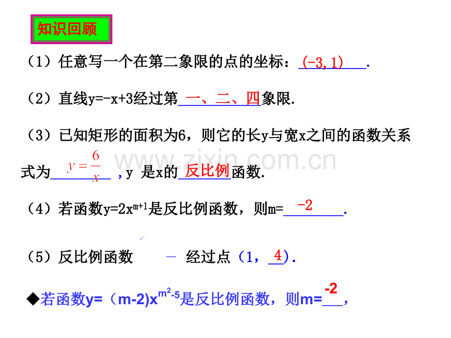 2612反比例函数的图象与性质时.pptx_第2页