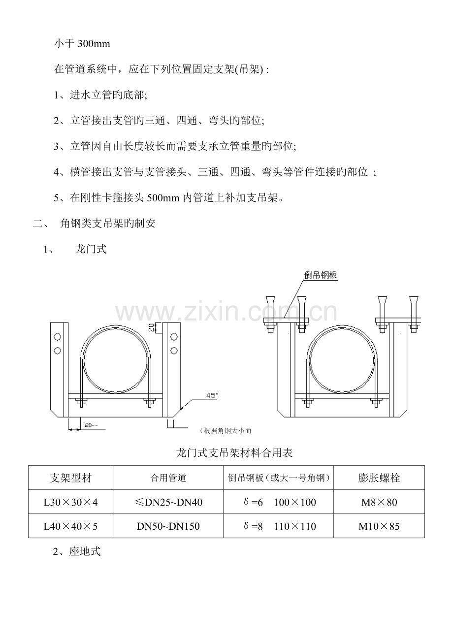 消防管道支(吊)架的安装方案.doc_第2页