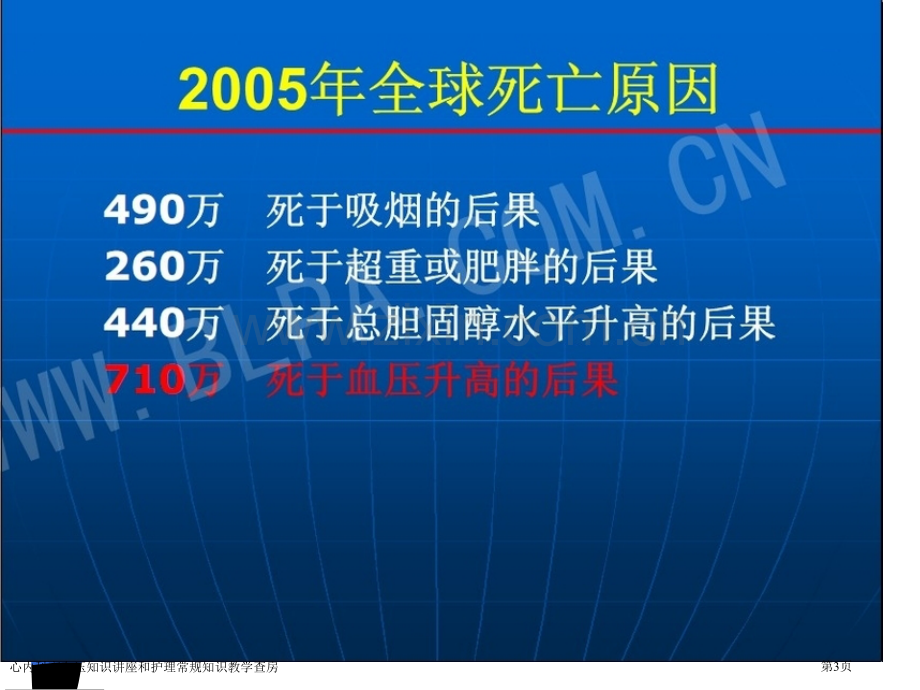 心内科高血压知识讲座和护理常规知识教学查房专家讲座.pptx_第3页