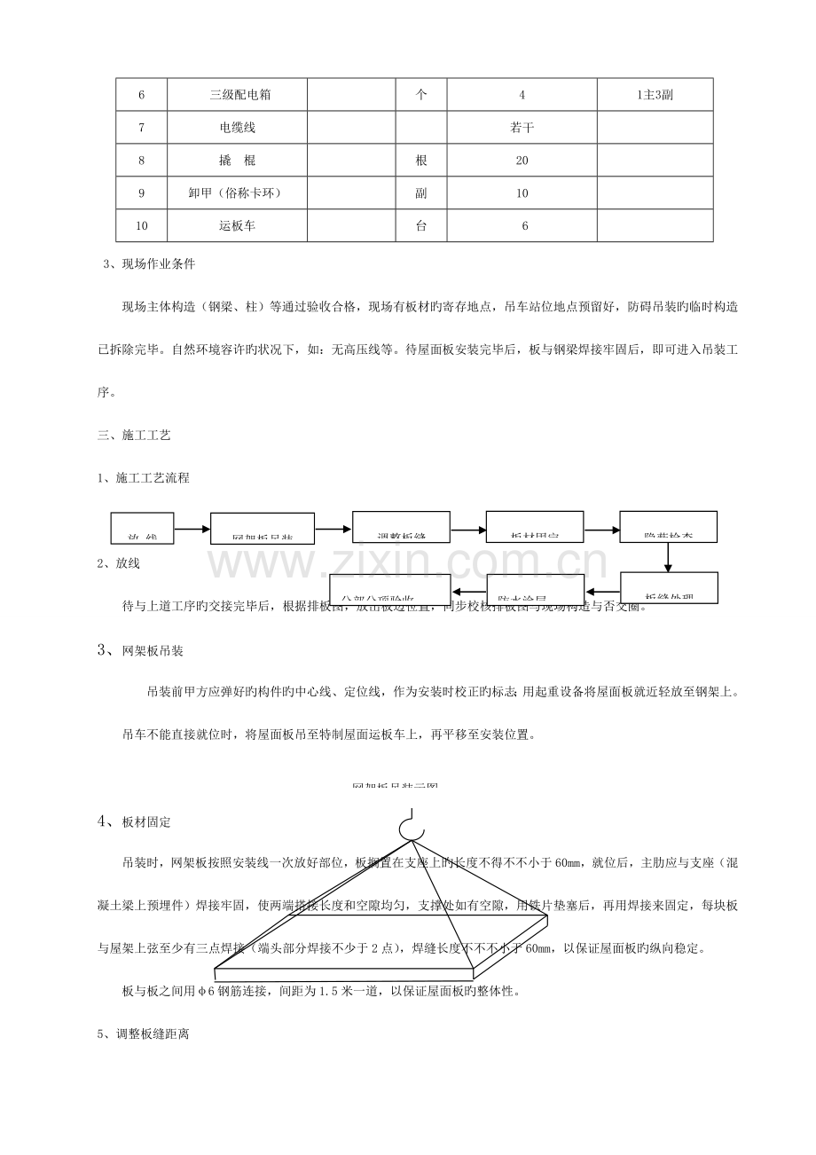 网架板安装通用方案模板.doc_第3页