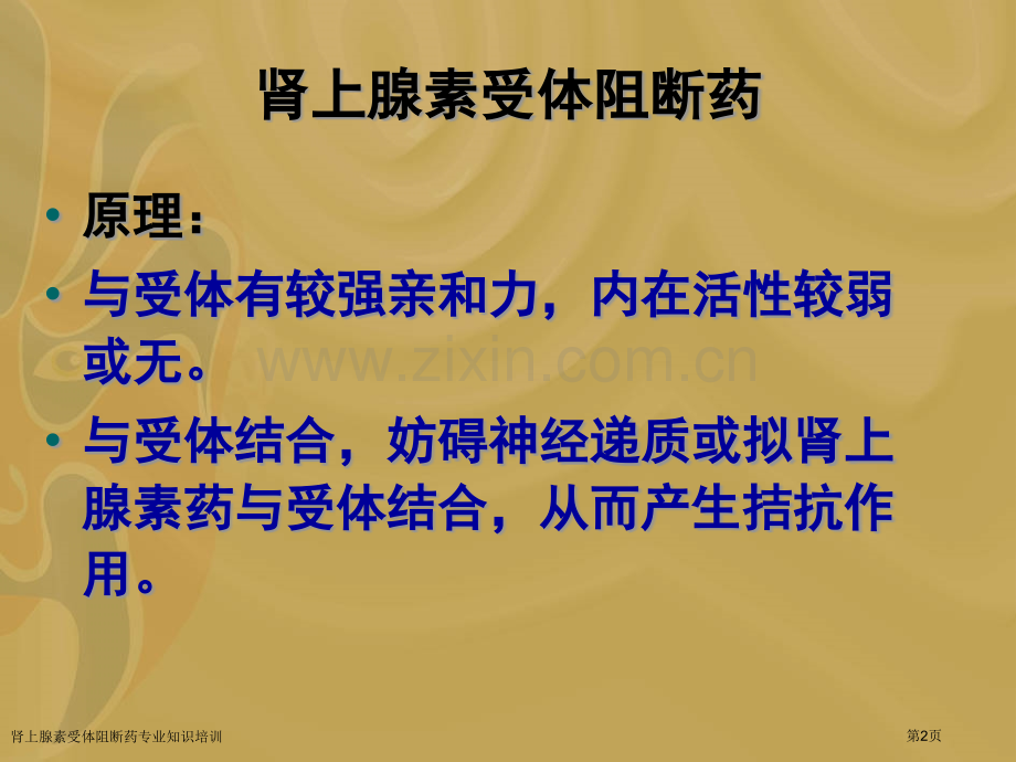 肾上腺素受体阻断药专业知识培训专家讲座.pptx_第2页