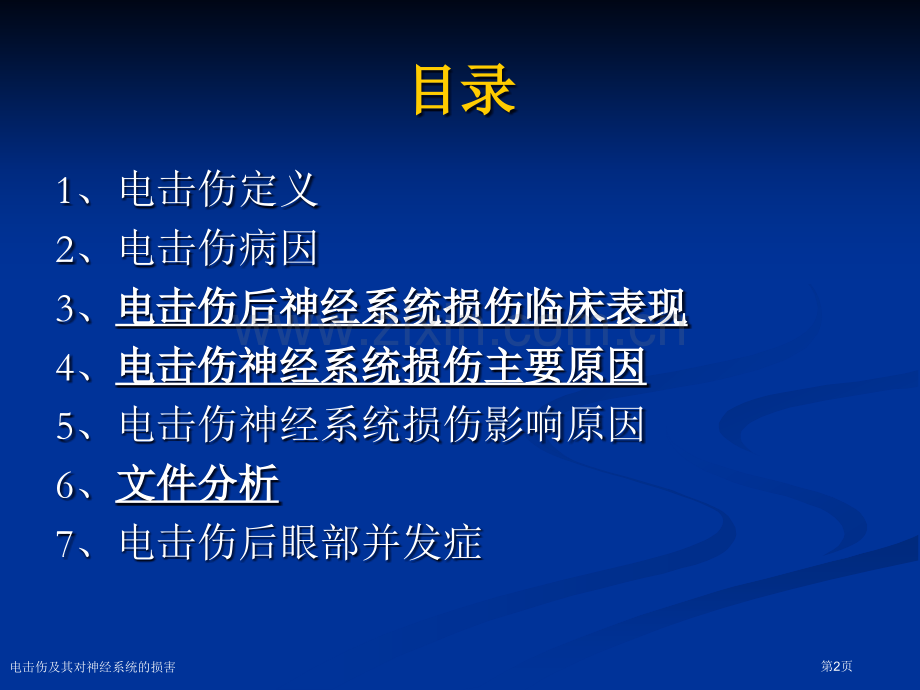 电击伤及其对神经系统的损害专家讲座.pptx_第2页