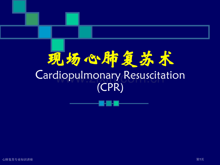 心肺复苏专业知识讲座专家讲座.pptx_第1页