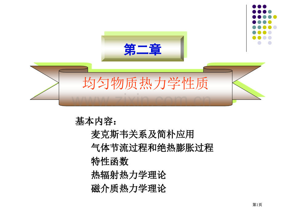 统计物理课件第二章公开课一等奖优质课大赛微课获奖课件.pptx_第1页