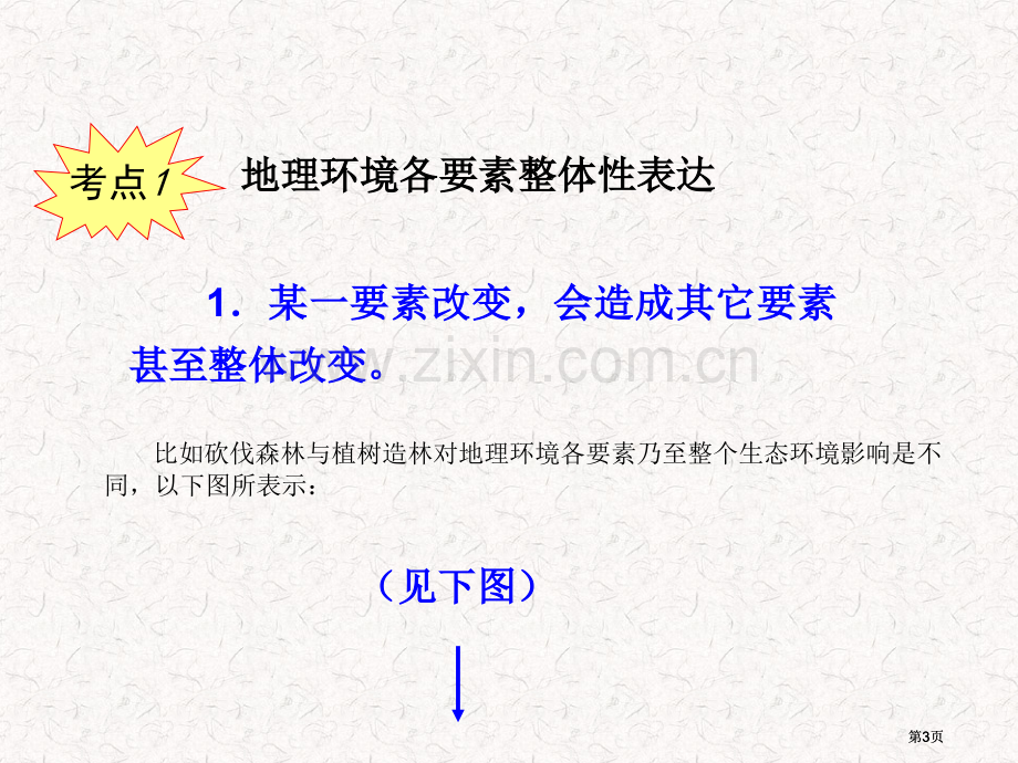 高考地理一轮复习必修1自然地理环境的整体性与差异性湘教版湖南专用公开课一等奖优质课大赛微课获奖课件.pptx_第3页