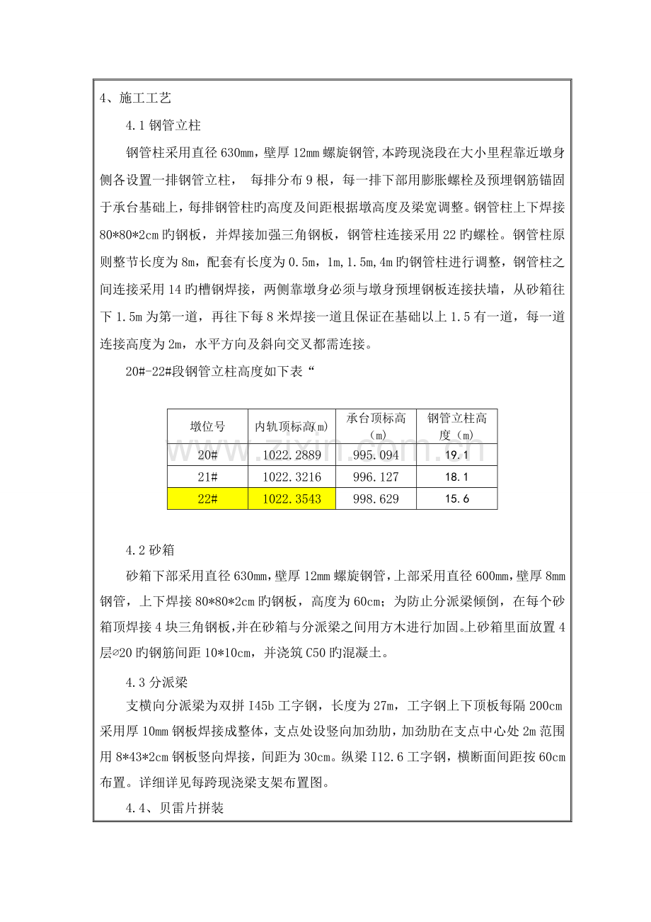 现浇梁双层贝雷架支架现浇施工技术交底.doc_第2页