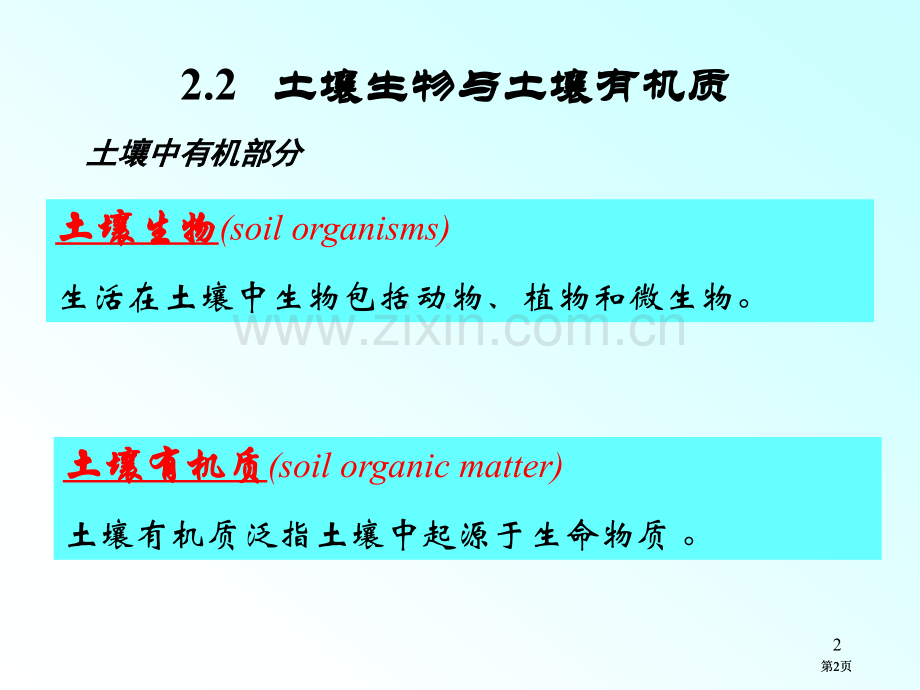 土壤生物和土壤有机质公开课一等奖优质课大赛微课获奖课件.pptx_第2页