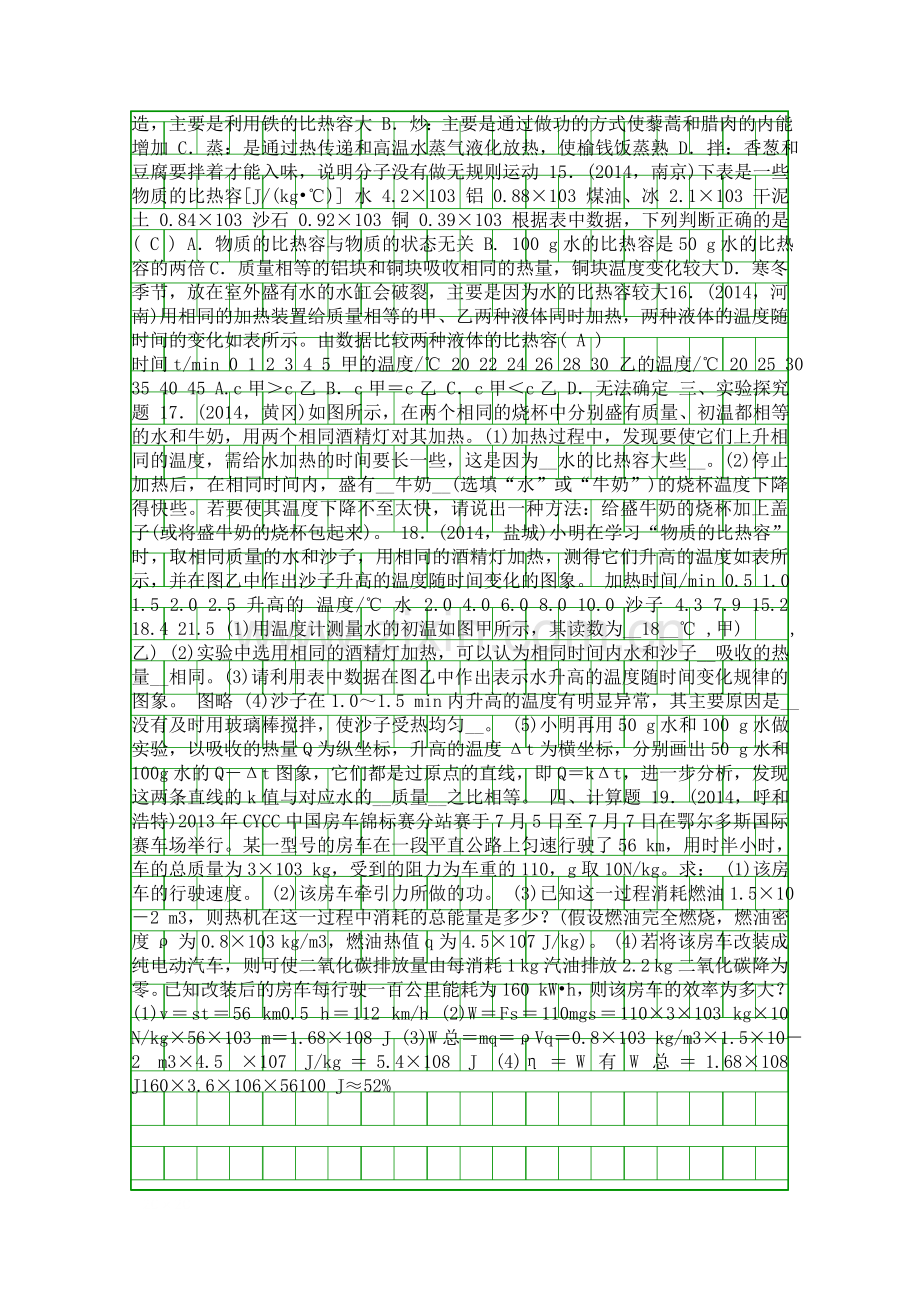 2015中考物理内能及其利用总复习课件和复习题中考题.docx_第2页