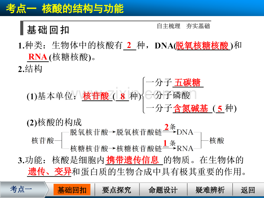 2015届《》高考生物复习资料第一单元第4讲-PPT课件.pptx_第2页