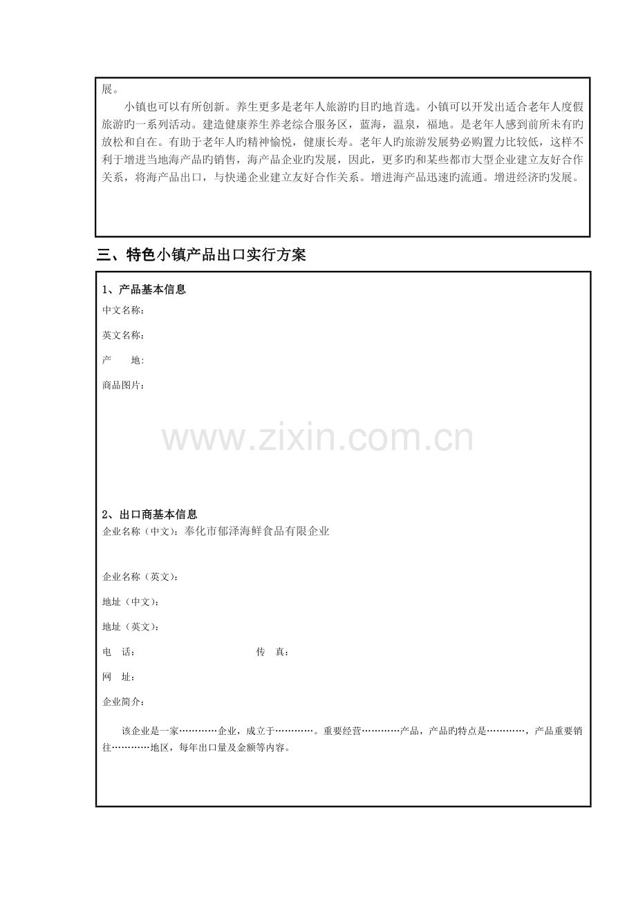 特色小镇产品出口营销策划方案.docx_第3页