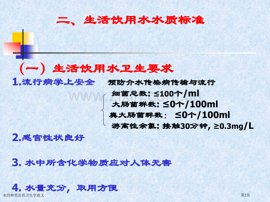 水的种类及其卫生学意义.pptx_第2页