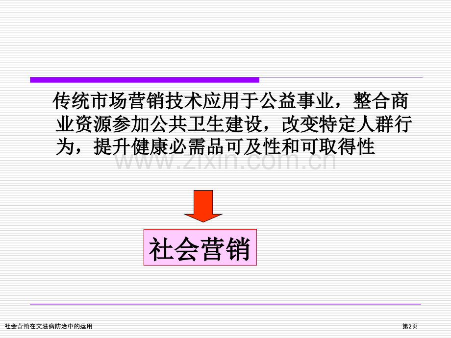 社会营销在艾滋病防治中的运用.pptx_第2页