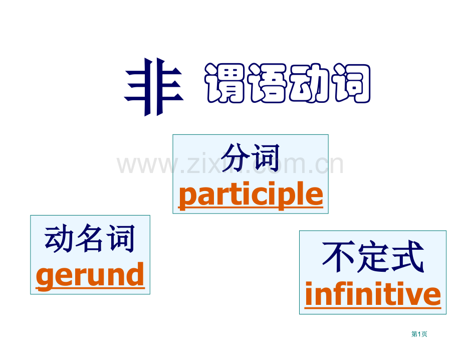 英语非谓语动词详细讲解pt课件市公开课金奖市赛课一等奖课件.pptx_第1页