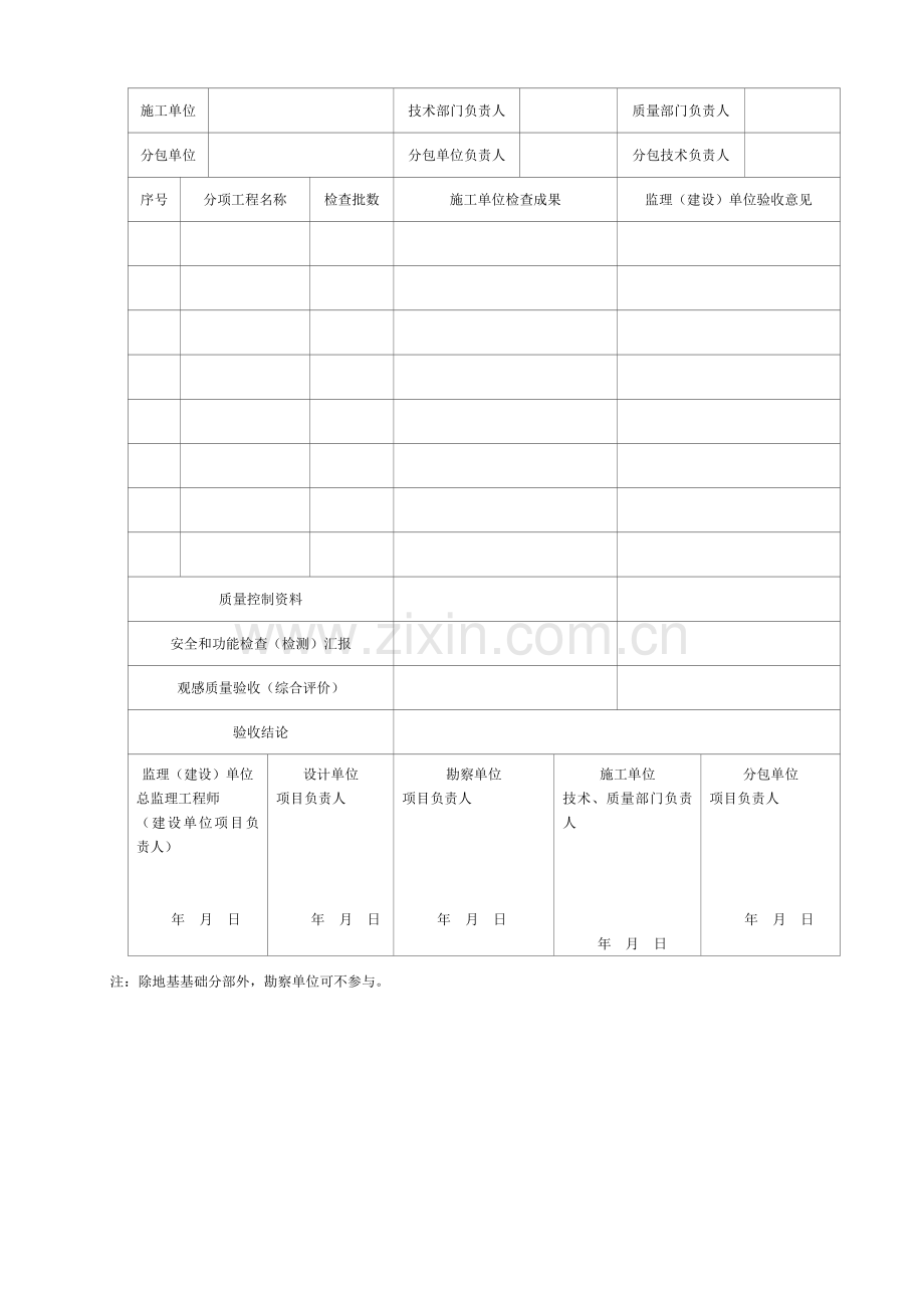 电力建设施工质量验收及评价规程-第1部分土建工程--配套表格.doc_第3页