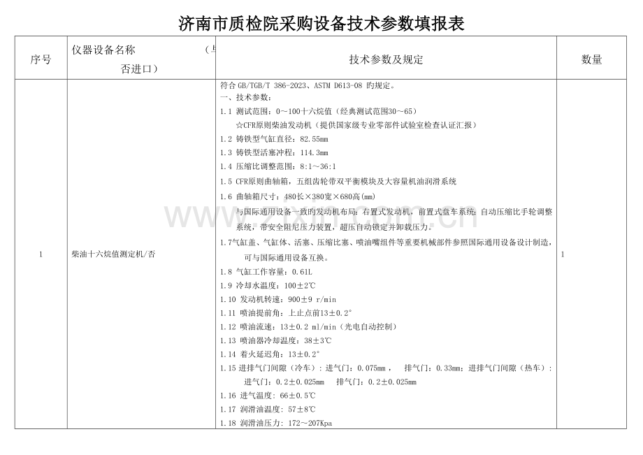 部门电气室济南市质检所二季度采购设备技术参数.doc_第1页