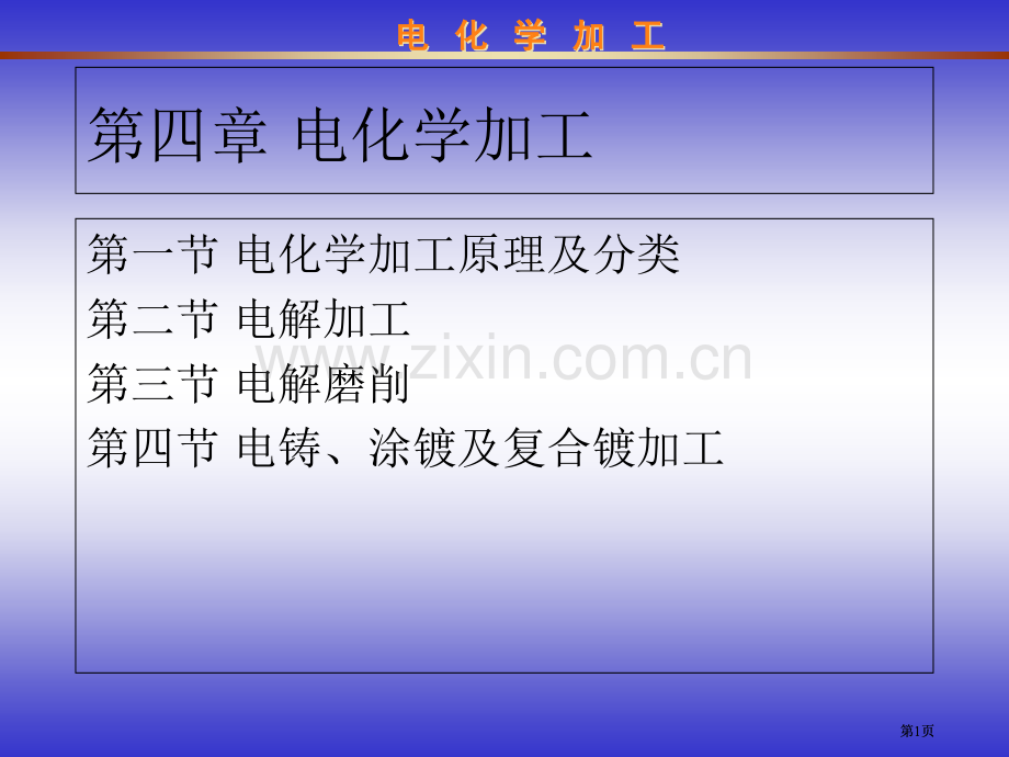 电化学加工专业知识讲座公开课一等奖优质课大赛微课获奖课件.pptx_第1页