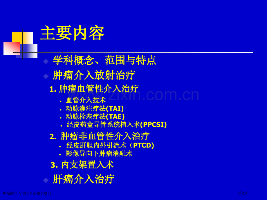 肿瘤的介入治疗专业知识培训专家讲座.pptx_第2页