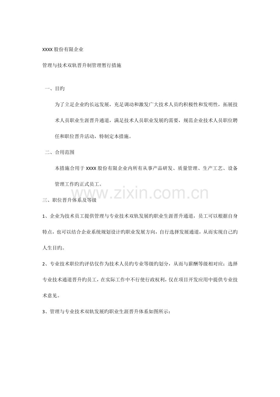 股份公司双规晋升制度.docx_第1页