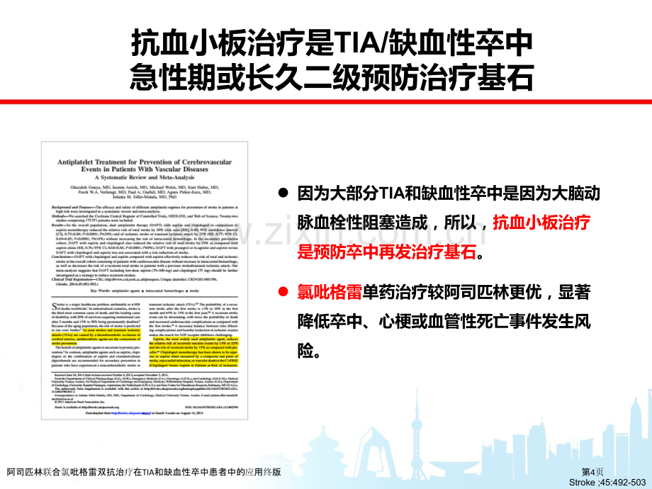 阿司匹林联合氯吡格雷双抗治疗在TIA和缺血性卒中患者中的应用终版.pptx_第3页