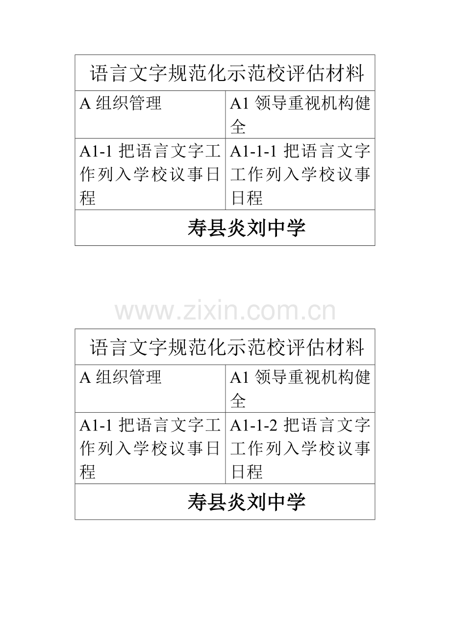 语言文字规范化示范校评估材料.doc_第1页