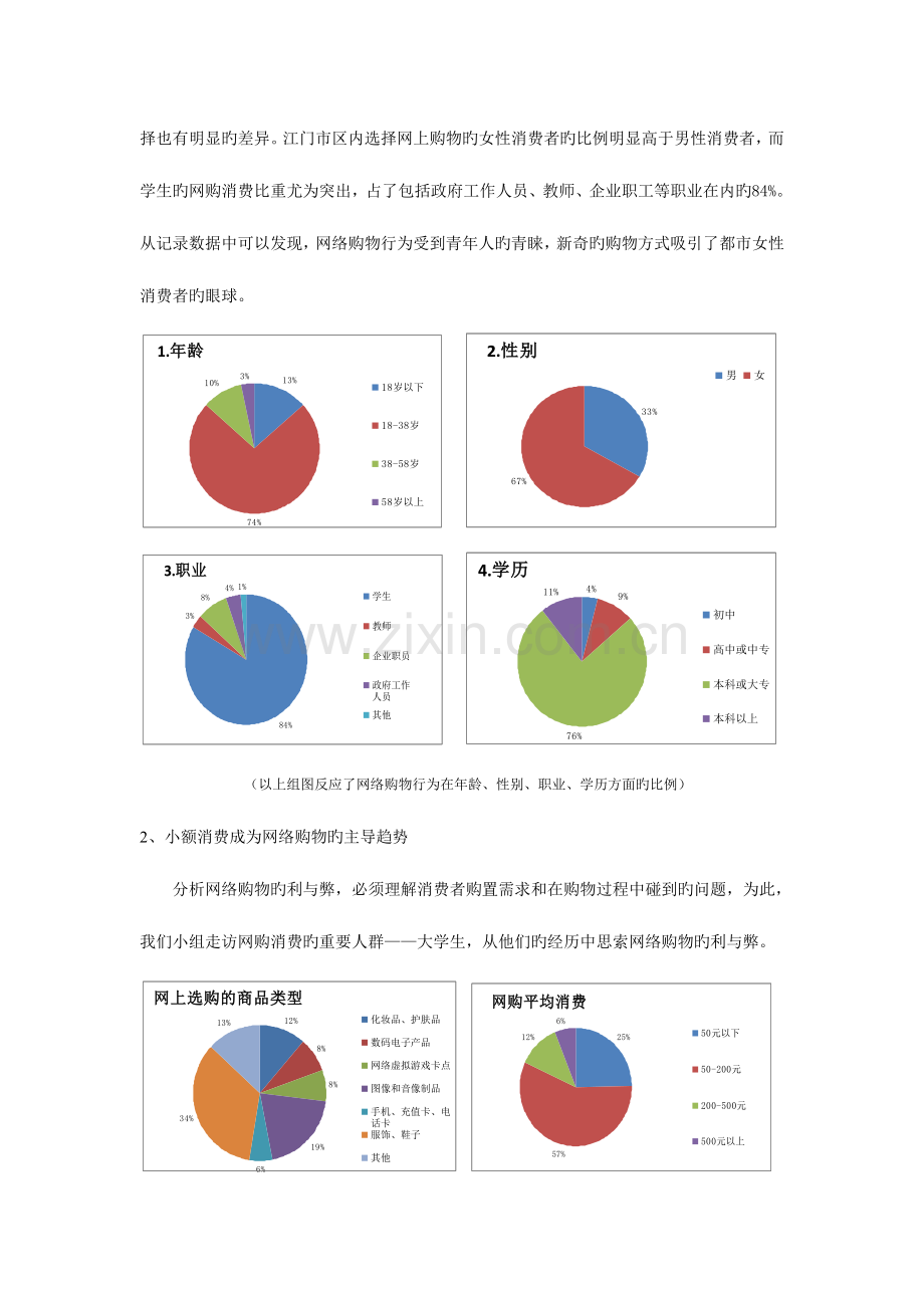 网上购物的利与弊调查报告.doc_第3页