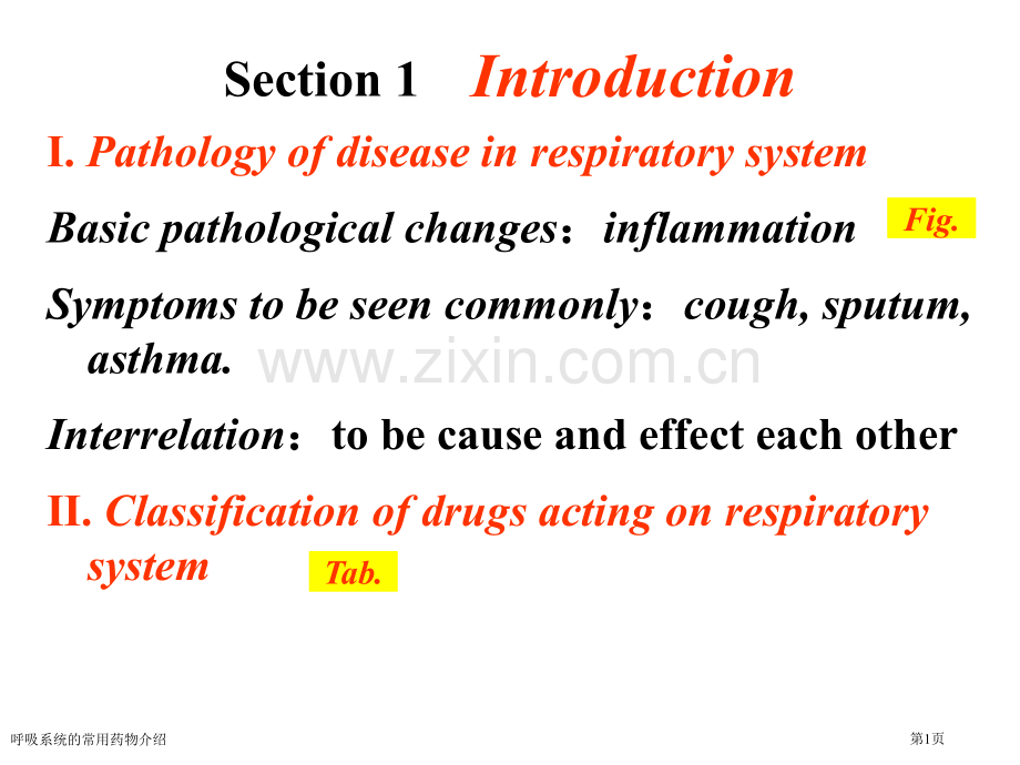 呼吸系统的常用药物介绍.pptx_第1页
